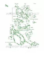 Battery CaseZG1200 B8B9 voor Kawasaki Voyager XII 1995