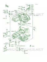 Crankcase voor Kawasaki Voyager XII 1995