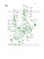 Crankshaft voor Kawasaki Voyager XII 1995