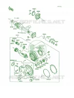 Drive ShaftFinal Gear voor Kawasaki Voyager XII 1995