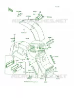 Fenders voor Kawasaki Voyager XII 1995
