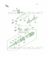 Gear Change DrumShift Forks voor Kawasaki Voyager XII 1995