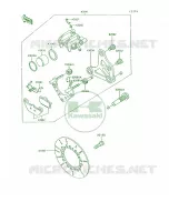 Rear Brake voor Kawasaki Voyager XII 1995