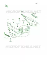 Side CoversZG1200 B6B7 voor Kawasaki Voyager XII 1995