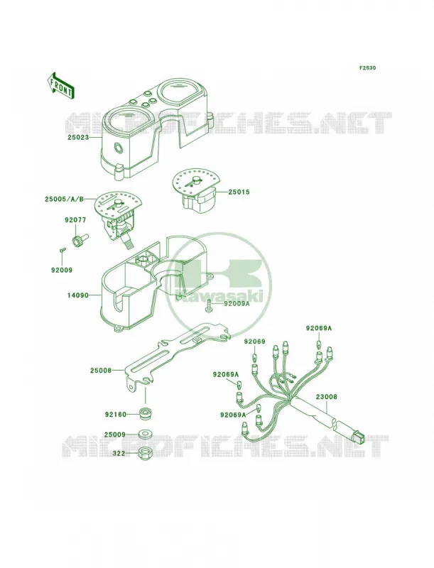 Meters Kawasaki MOTOS 650 1993 KLX650   KLX650-C1