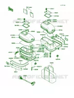 AccessorySide Bag voor Kawasaki Voyager XII 1987