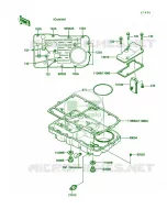 Breather BodyOil Pan voor Kawasaki Voyager XII 1987