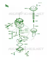Carburetor Parts voor Kawasaki Voyager XII 1987