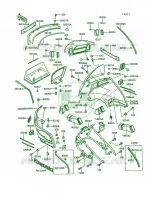 Cowling voor Kawasaki Voyager XII 1987