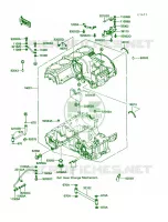 Crankcase voor Kawasaki Voyager XII 1987