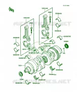 Crankshaft voor Kawasaki Voyager XII 1987