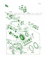 Drive ShaftFinal Gear voor Kawasaki Voyager XII 1987
