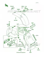 Fender voor Kawasaki Voyager XII 1987