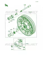 Front Hub voor Kawasaki Voyager XII 1987