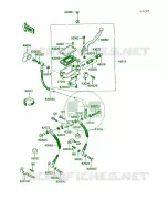 Front Master Cylinder voor Kawasaki Voyager XII 1987