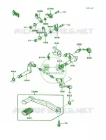 Gear Change Mechanism voor Kawasaki Voyager XII 1987