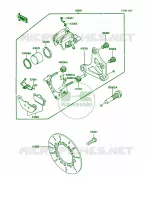 Rear Brake voor Kawasaki Voyager XII 1987