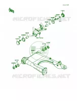 Swing Arm voor Kawasaki Voyager XII 1987
