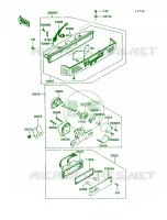 Tail LampZG1200 B1 voor Kawasaki Voyager XII 1987