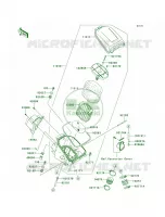 Air Cleaner voor Kawasaki Brute Force 750 4x4i EPS 2014