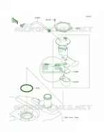 Fuel PumpJDFJEF voor Kawasaki Brute Force 750 4x4i EPS 2014