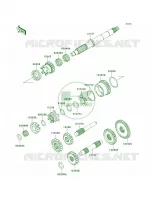 Transmission voor Kawasaki Brute Force 750 4x4i EPS 2014