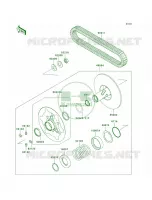 Driven ConverterDrive Belt voor Kawasaki Brute Force 750 4x4i 2009