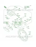 Front Brake voor Kawasaki Brute Force 750 4x4i 2009