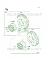 WheelsTiresD9F DBF voor Kawasaki Brute Force 750 4x4i 2009