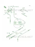 Cables voor Kawasaki Brute Force 650 4x4 Hardwoods Green HD 2007