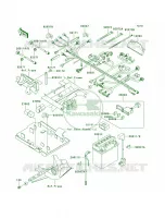 Chassis Electrical Equipment voor Kawasaki Brute Force 650 4x4 Hardwoods Green HD 2007