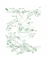Frame voor Kawasaki Brute Force 650 4x4 Hardwoods Green HD 2007