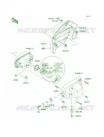Headlights voor Kawasaki Brute Force 650 4x4 Hardwoods Green HD 2007