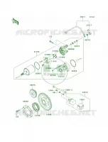 Starter MotorE9F voor Kawasaki Brute Force 650 4x4 Hardwoods Green HD 2007