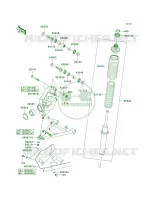 Suspension voor Kawasaki Brute Force 650 4x4 Hardwoods Green HD 2007