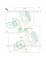 WheelsTires voor Kawasaki Brute Force 650 4x4 Hardwoods Green HD 2007