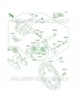 Front Brake voor Kawasaki Brute Force 750 4x4i 2007