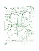 Fuel TankB6F voor Kawasaki Brute Force 750 4x4i 2007