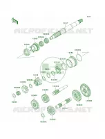 Transmission voor Kawasaki Brute Force 750 4x4i 2007