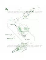 Crankshaft voor Kawasaki Brute Force 650 4x4 Hardwoods Green HD 2006