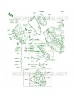 Engine Covers voor Kawasaki Brute Force 650 4x4 Hardwoods Green HD 2006