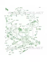 Frame Fittings voor Kawasaki Brute Force 650 4x4 Hardwoods Green HD 2006