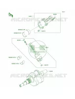 Crankshaft voor Kawasaki Brute Force 650 4x4 2005