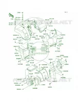 Front Fenders voor Kawasaki Brute Force 650 4x4 2005
