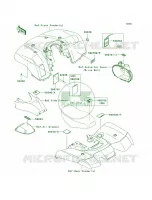 Labels voor Kawasaki Brute Force 650 4x4 2005