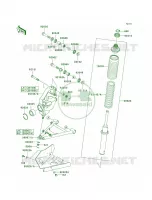 Suspension voor Kawasaki Brute Force 650 4x4 2005