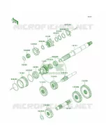 Transmission voor Kawasaki Brute Force 650 4x4 2005