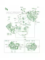 Crankcase voor Kawasaki Brute Force 650 4x4 2005