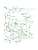 Frame Fittings voor Kawasaki Brute Force 650 4x4 2005