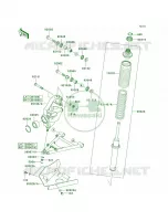 Suspension voor Kawasaki Brute Force 650 4x4 2005